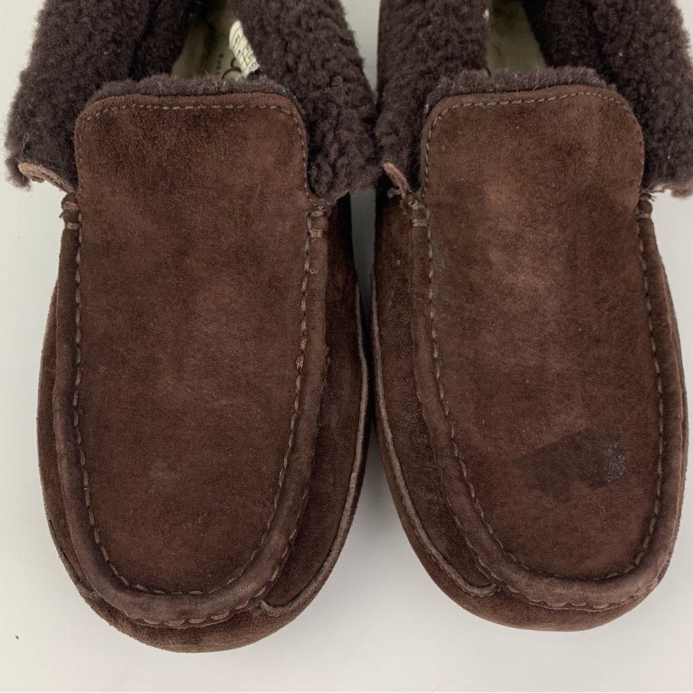Ugg Grant Dark Brown Shearling Lined Slipper Mocc… - image 3